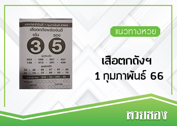 เสือตกถัง พลังเงินดี 1/2/66
