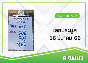 เลขประมูล 16/3/66