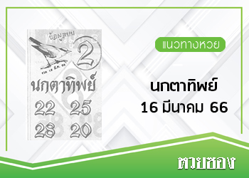 นกตาทิพย์ 16/3/66
