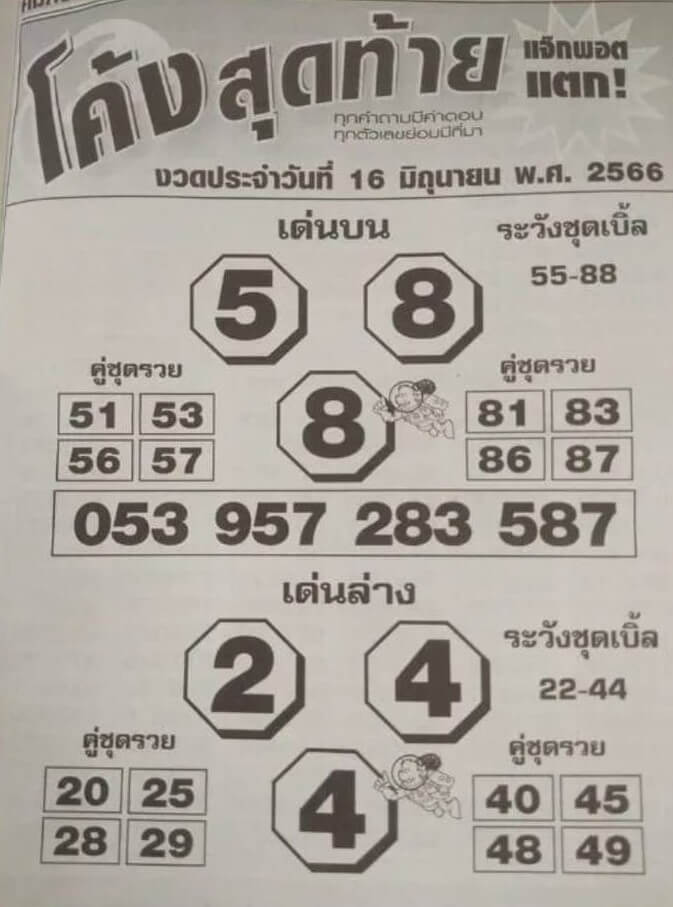 โค้งสุดท้าย 16/6/66