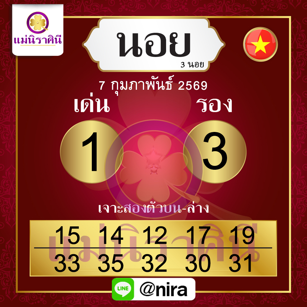 ฮานอยแม่นิราศินีแนวทางหวยฮานอย7-2-69