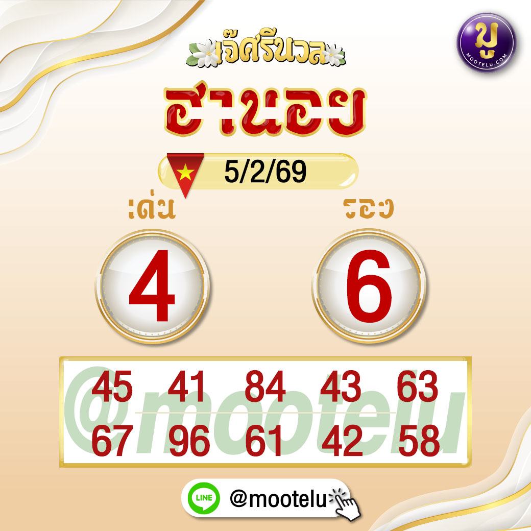 ฮานอยมูเตลูแนวทางหวยฮานอย5-2-69