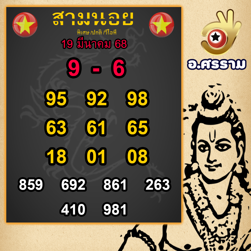 ฮานอยศรรามแนวทางหวยฮานอย19-3-68